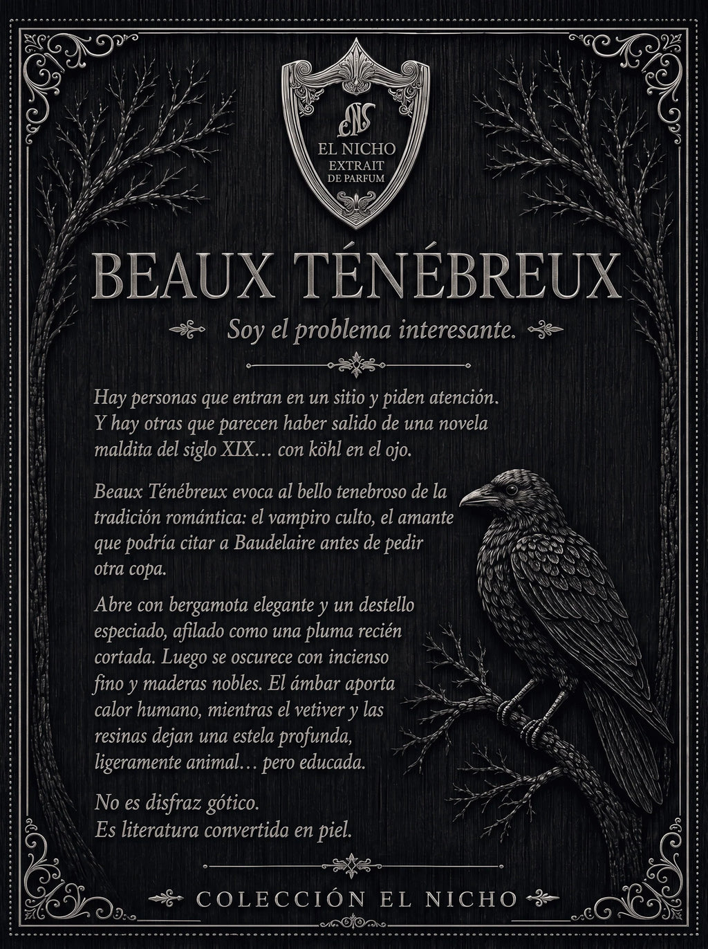 Beaux Ténébreux 100ml - EL NICHO