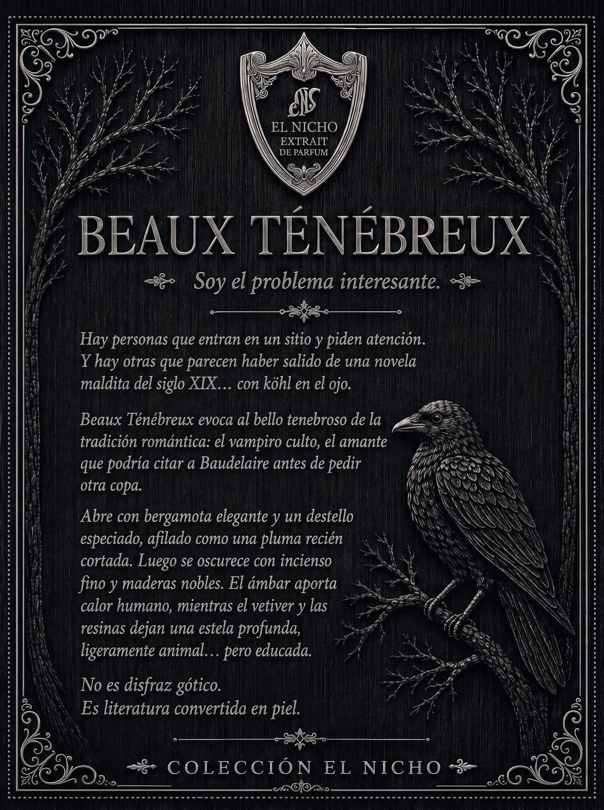 Beaux Ténébreux 100ml - EL NICHO